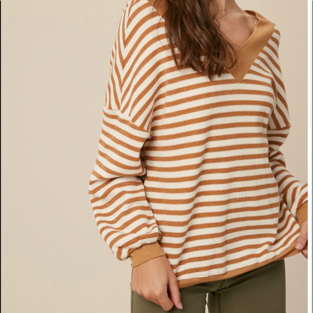 Oversized stripe top